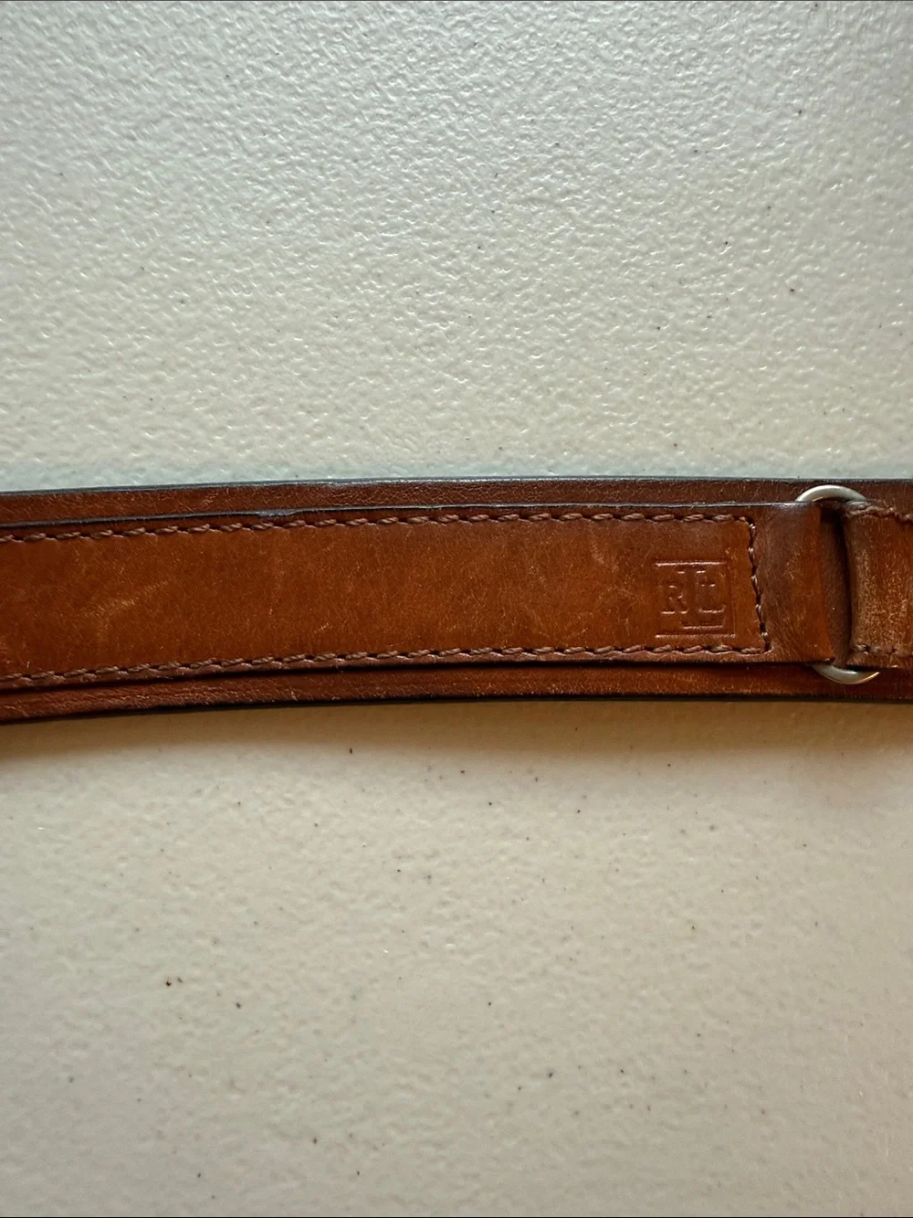 Lauren Ralph Lauren Women’s Classic Brown Leather Belt Silver Buckle Size 38
